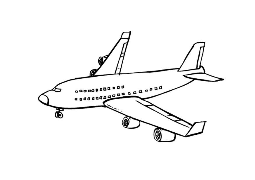 aviA³n Dibujo para colorear aviA³n