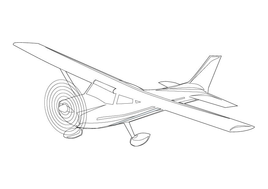 aviA³n Dibujo para colorear aviA³n