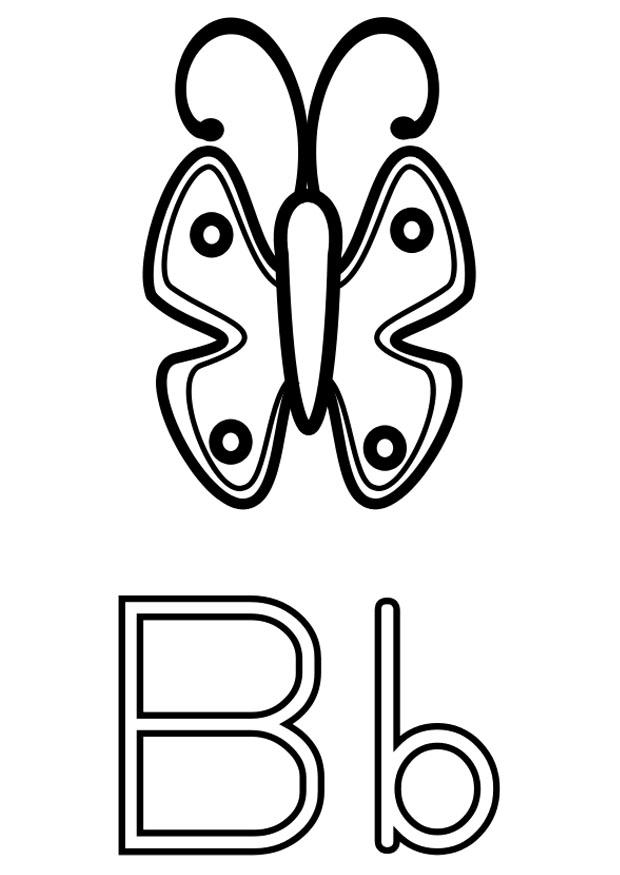 b Dibujo para colorear b