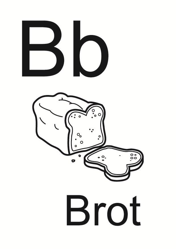 b Dibujo para colorear b