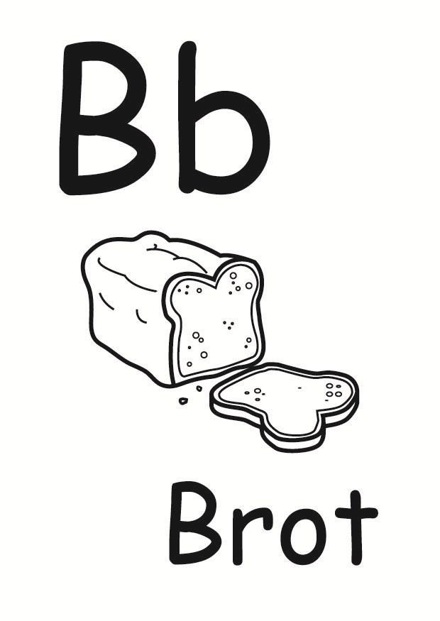 b Dibujo para colorear b