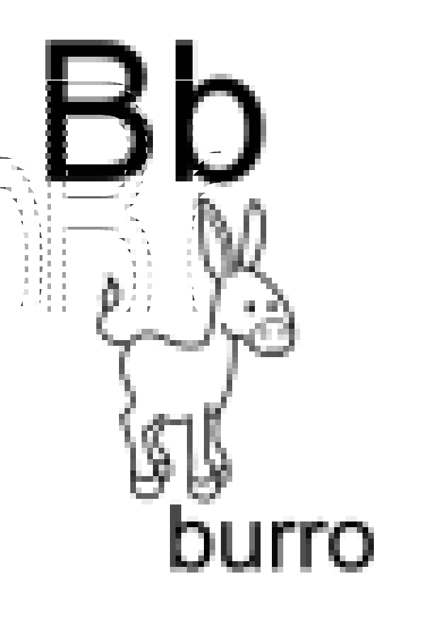 b Dibujo para colorear b
