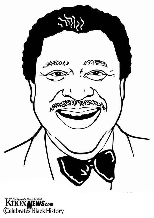 b. b. king Dibujo para colorear b. b. king