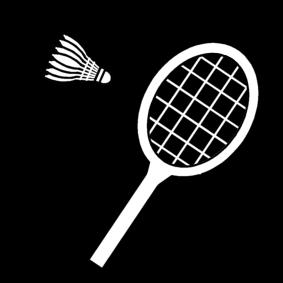 Dibujo para colorear badminton