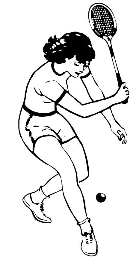 badminton Dibujo para colorear badminton