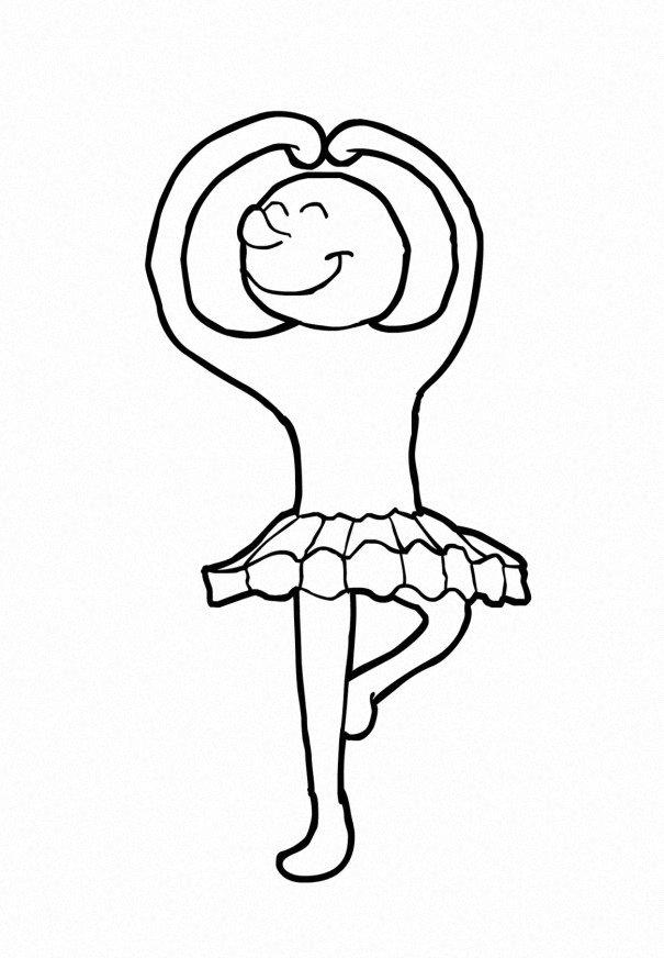 Dibujo para colorear bailar