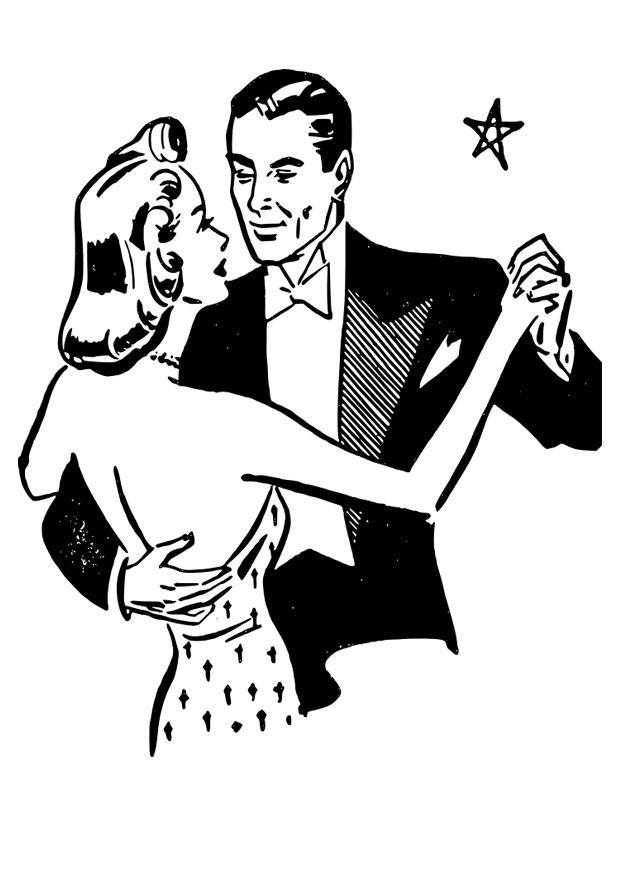 bailar Dibujo para colorear bailar