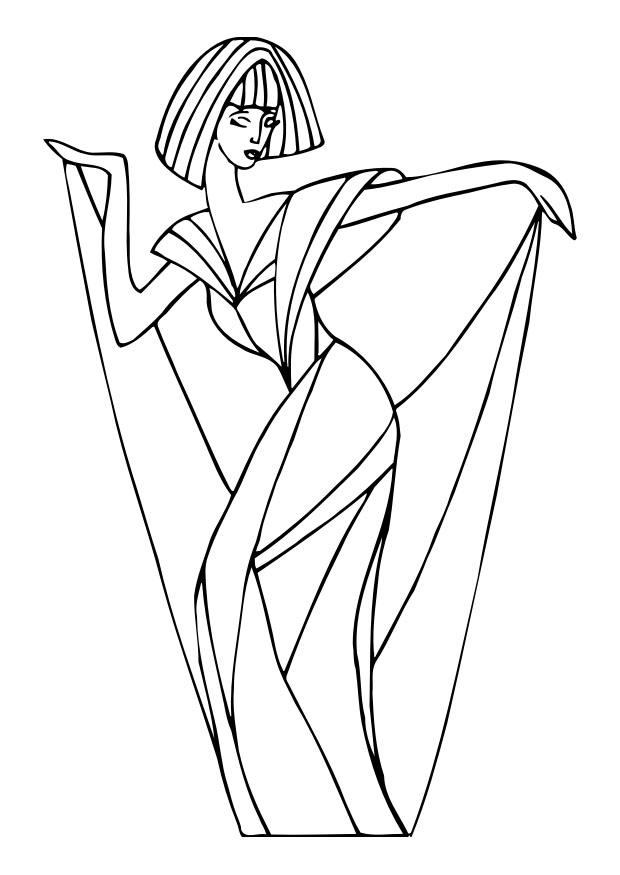 bailar Dibujo para colorear bailar