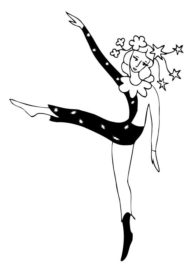 bailar Dibujo para colorear bailar
