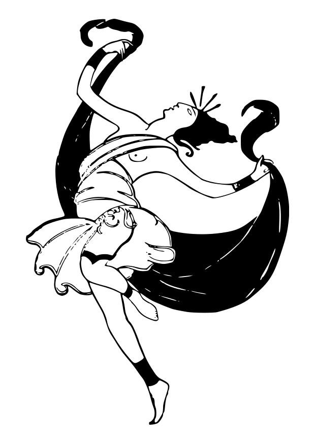bailarina Dibujo para colorear bailarina