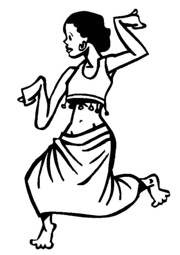 bailarina Dibujo para colorear bailarina
