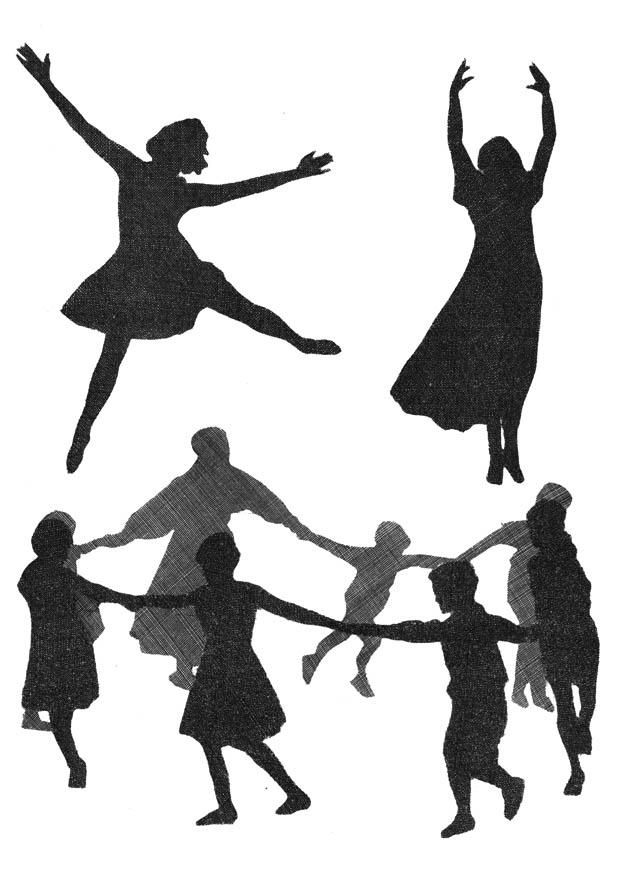 Dibujo para colorear baile