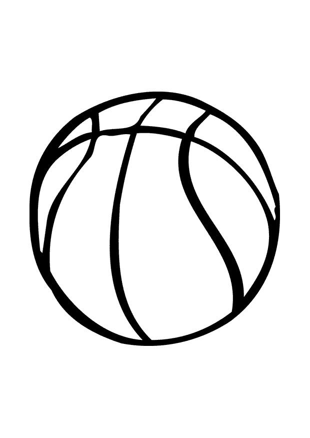 Dibujo para colorear baloncesto
