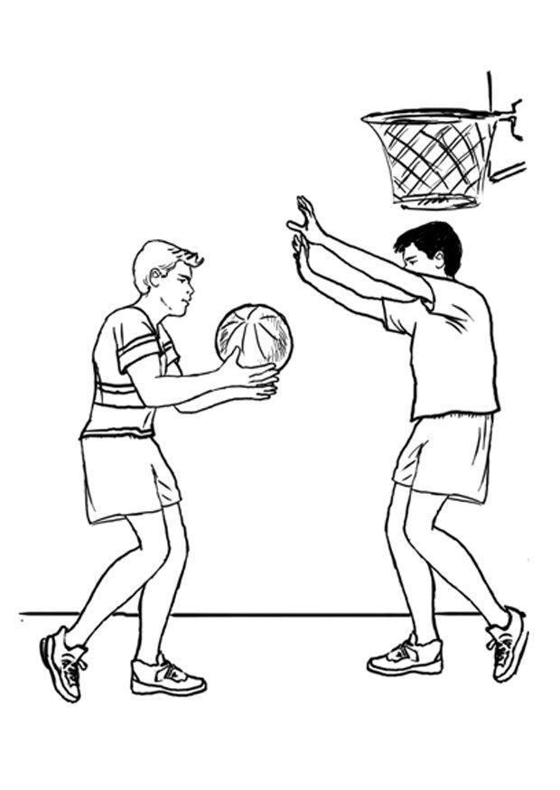baloncesto Dibujo para colorear baloncesto