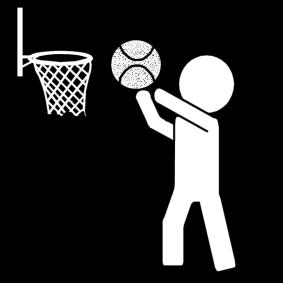 baloncesto Dibujo para colorear baloncesto