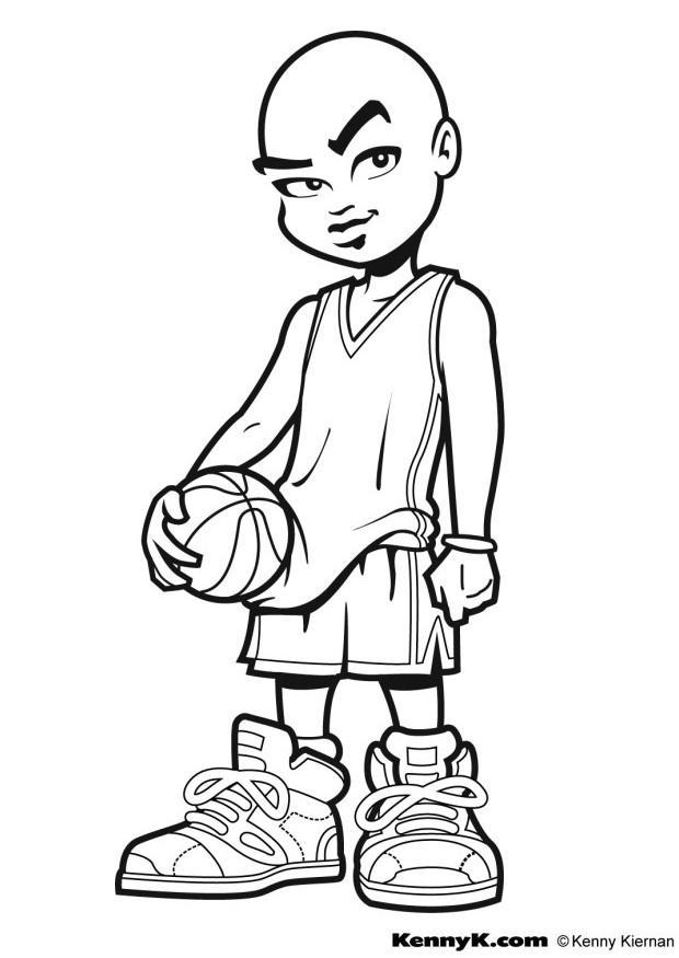 baloncesto Dibujo para colorear baloncesto