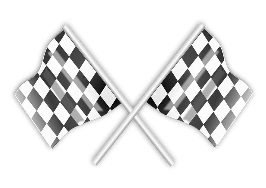 Dibujo para colorear banderas de carreras