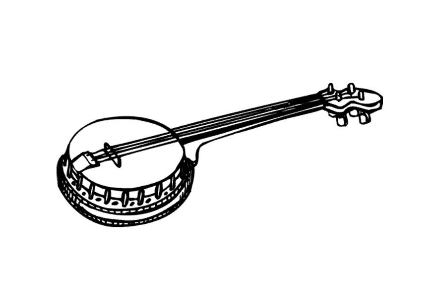Dibujo para colorear banjo