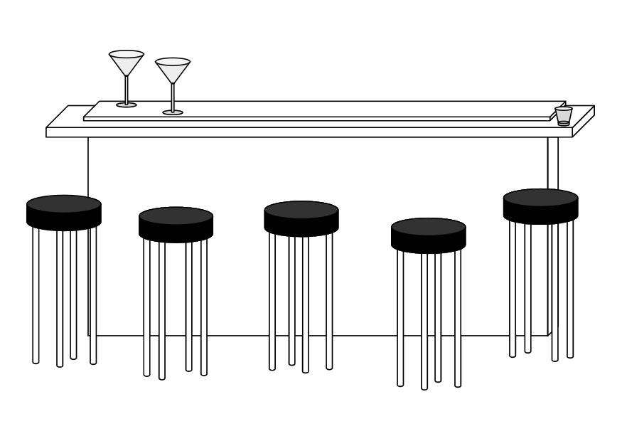 bar Dibujo para colorear bar