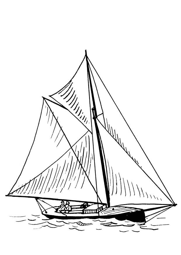 barco Dibujo para colorear barco