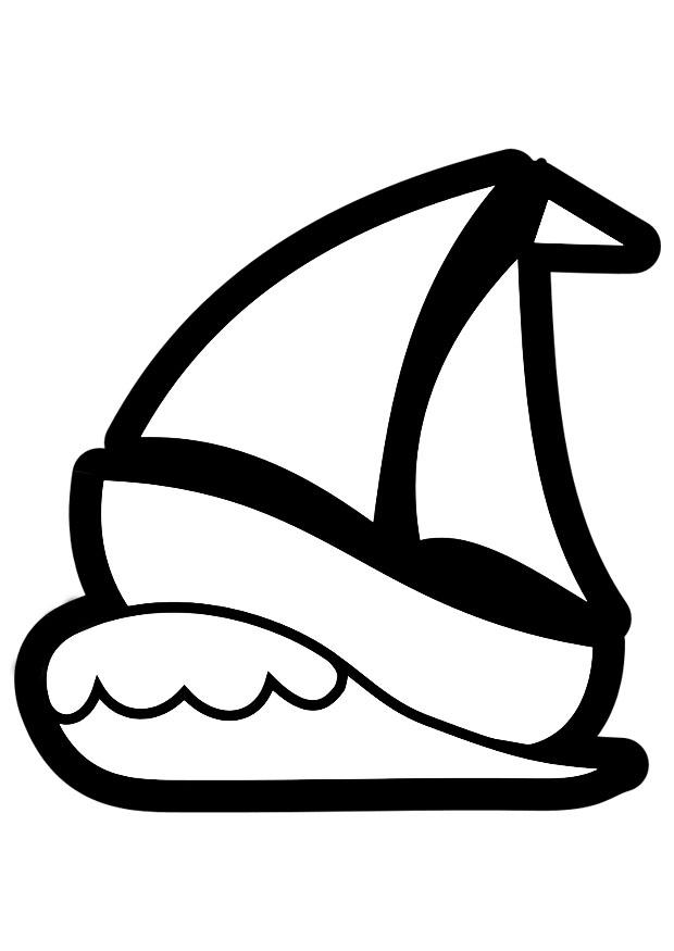 barco velero Dibujo para colorear barco velero