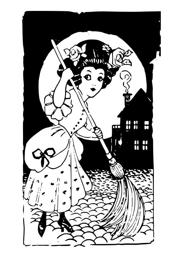 barrer Dibujo para colorear barrer