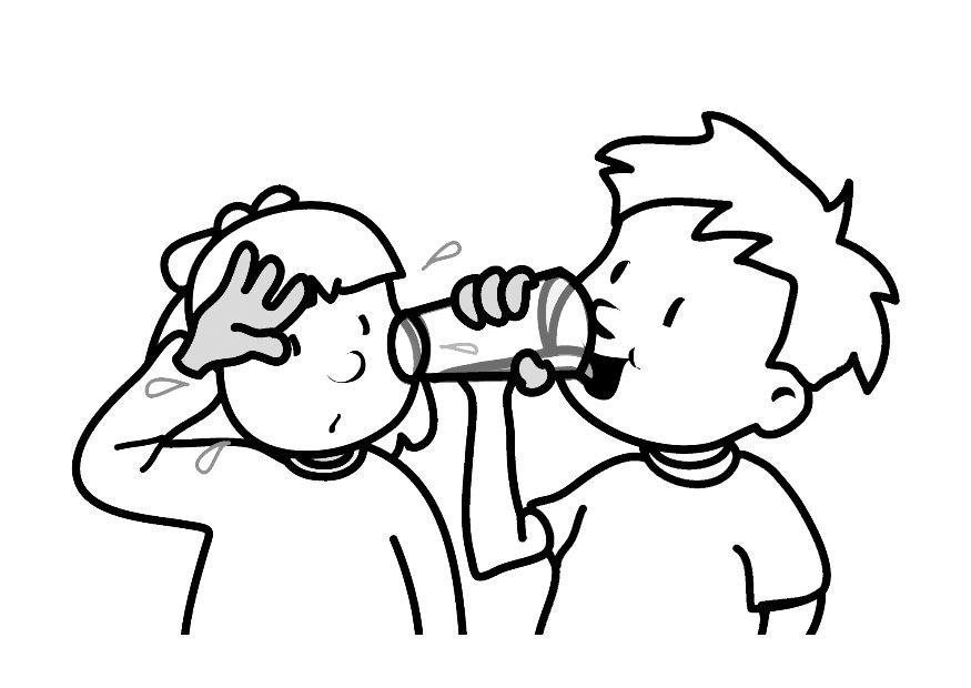 beber Dibujo para colorear beber