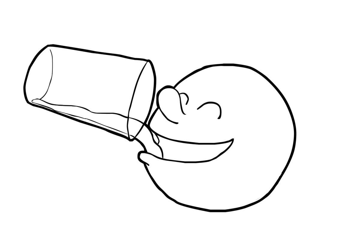 beber Dibujo para colorear beber
