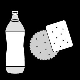 bebida y galleta Dibujo para colorear bebida y galleta