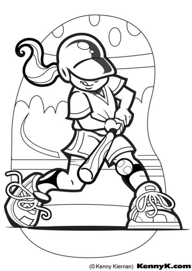 Dibujo para colorear beisbol