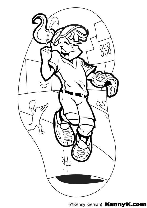 Dibujo para colorear beisbol
