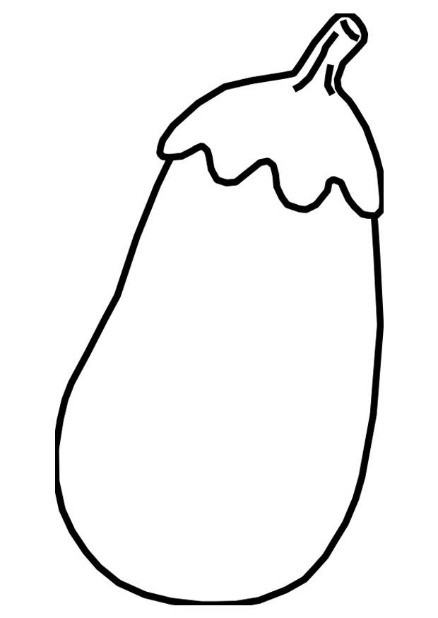 berenjena Dibujo para colorear berenjena
