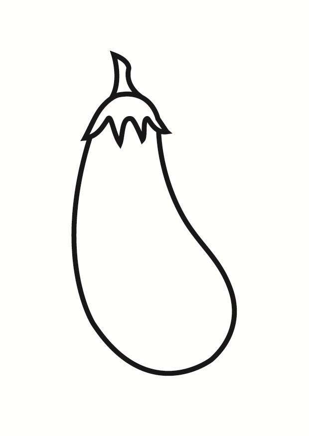berenjena Dibujo para colorear berenjena