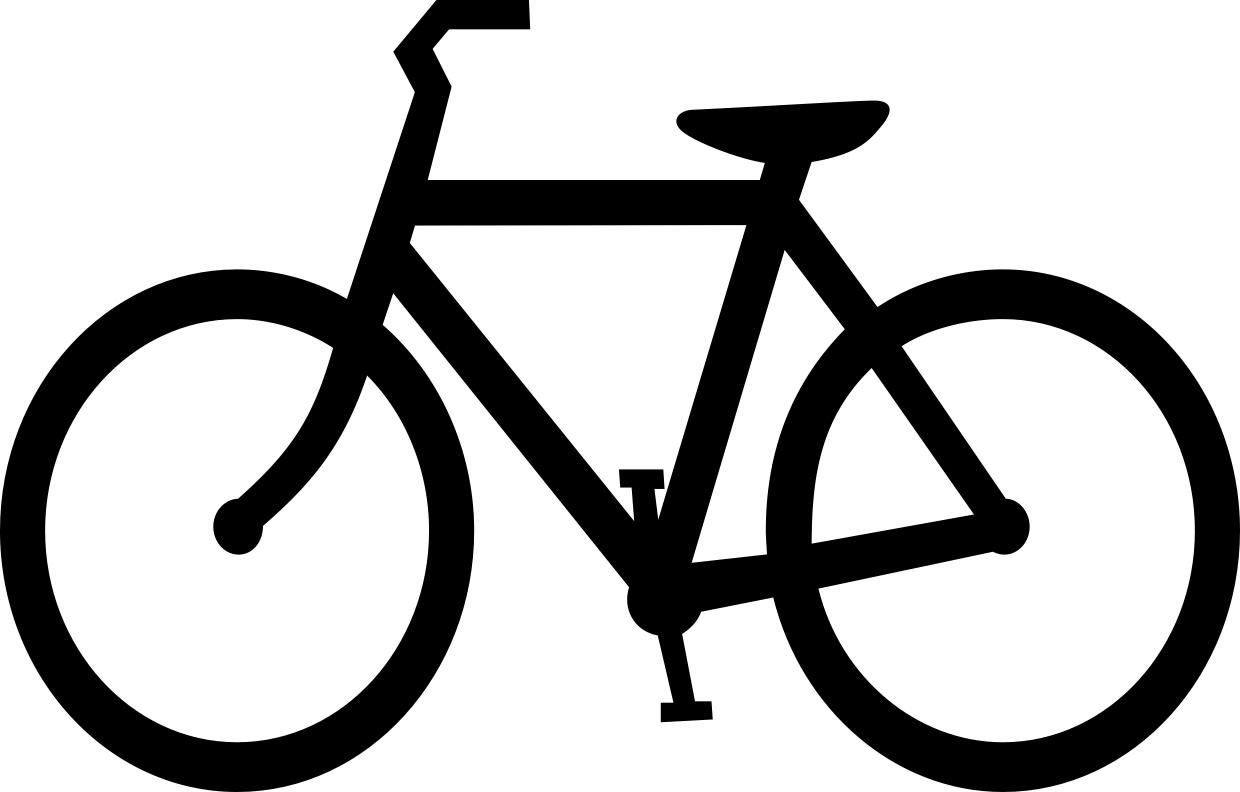 Dibujo para colorear bicicleta