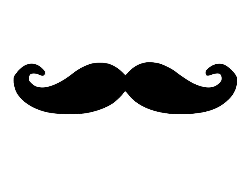 bigote Dibujo para colorear bigote