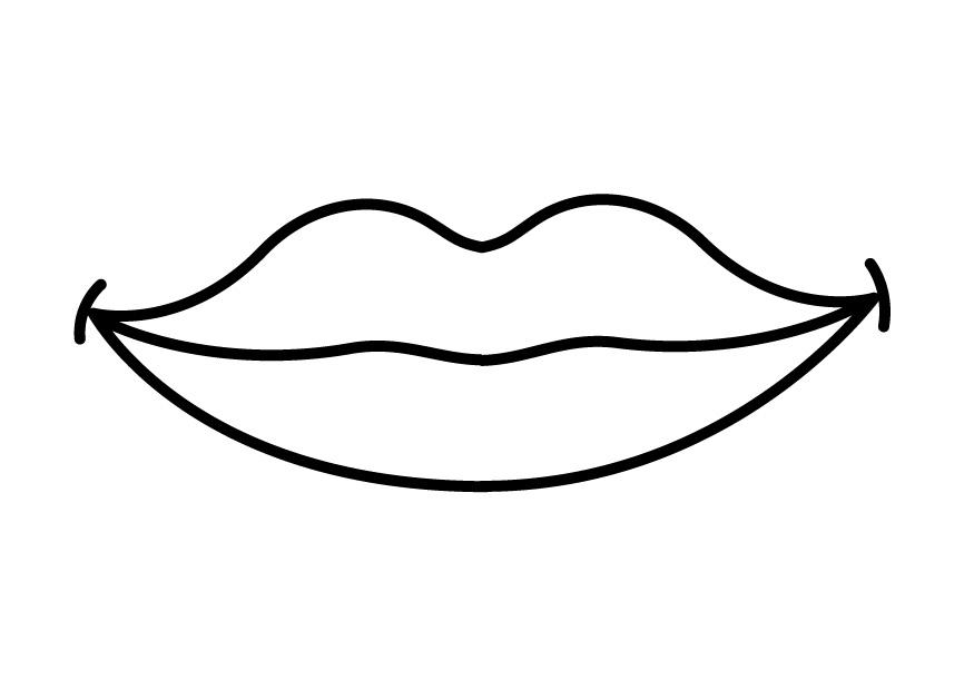 boca Dibujo para colorear boca
