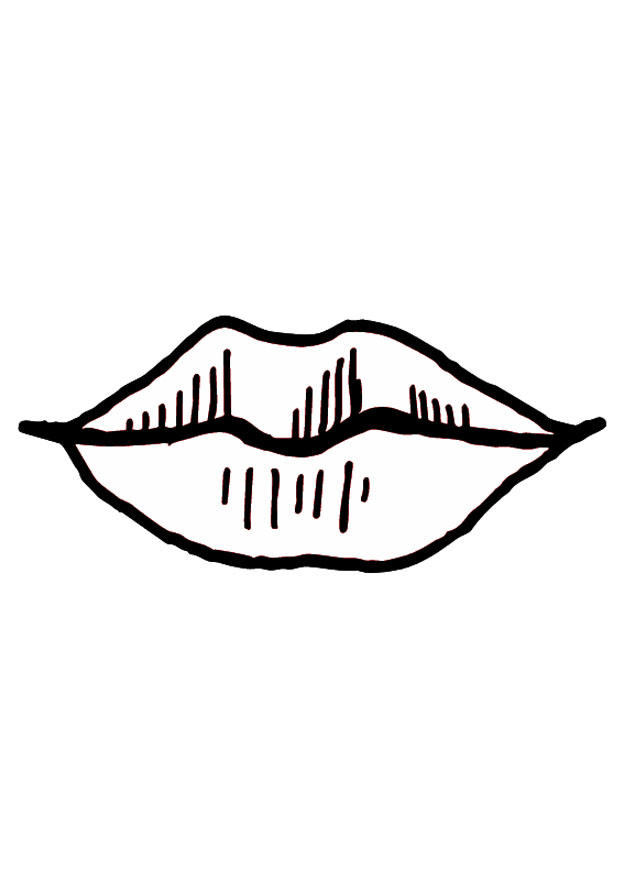 boca / labios Dibujo para colorear boca / labios