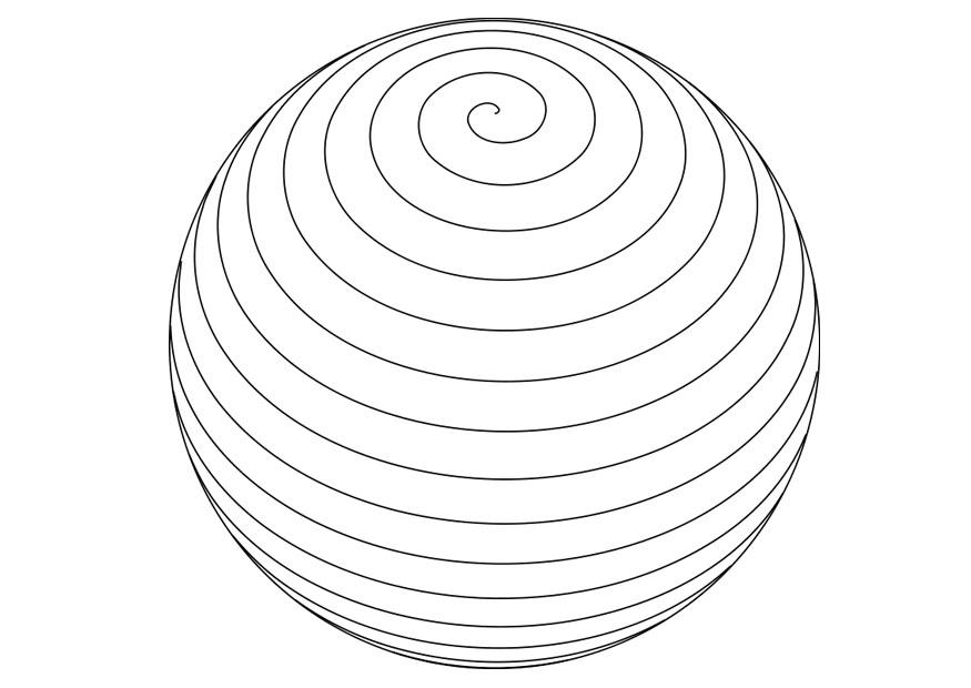 bola Dibujo para colorear bola