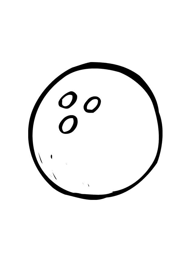 bola de bolos Dibujo para colorear bola de bolos