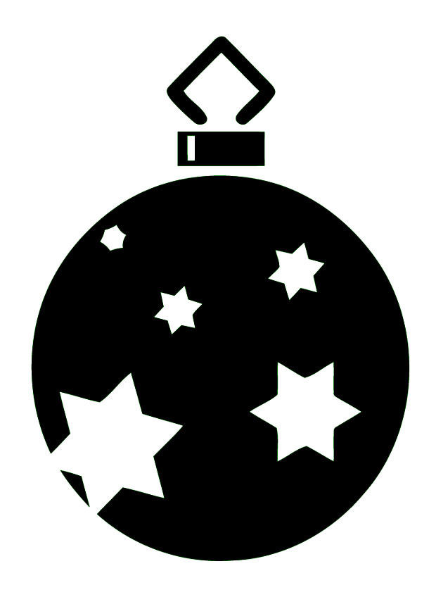 bola de navidad Dibujo para colorear bola de navidad