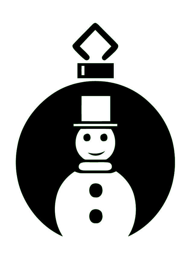 bola de navidad Dibujo para colorear bola de navidad