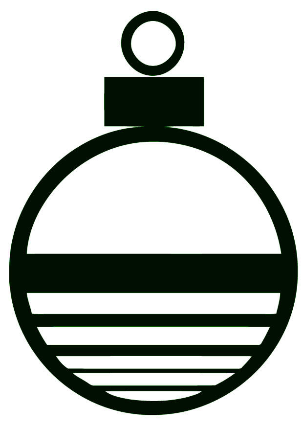 bola de navidad Dibujo para colorear bola de navidad