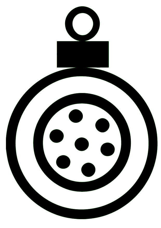 bola de navidad Dibujo para colorear bola de navidad