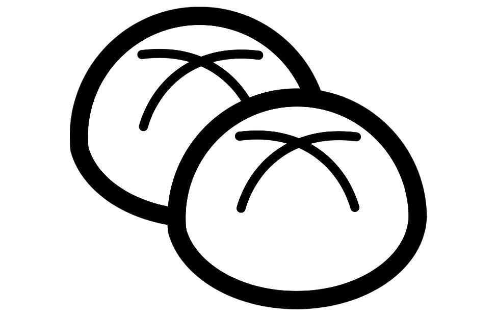 bollos Dibujo para colorear bollos
