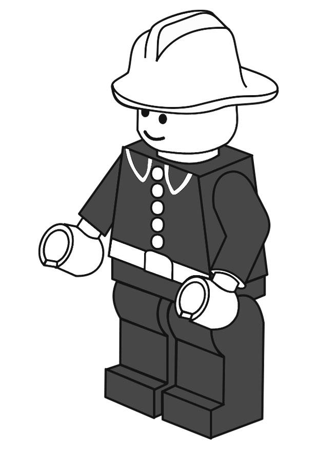 bombero Dibujo para colorear bombero