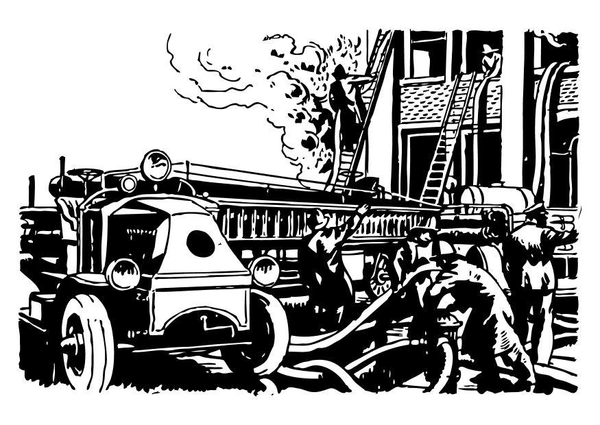 bomberos Dibujo para colorear bomberos