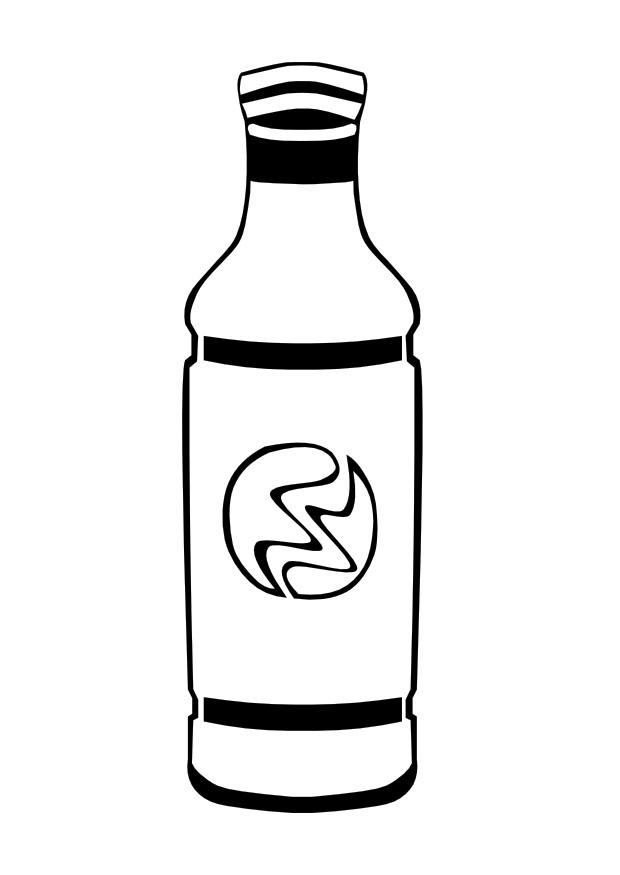 botella Dibujo para colorear botella