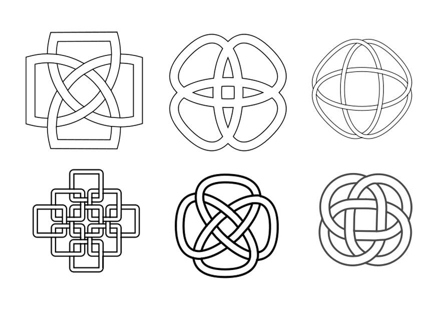 botones celtas Dibujo para colorear botones celtas