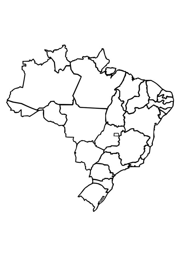 Dibujo para colorear brasil