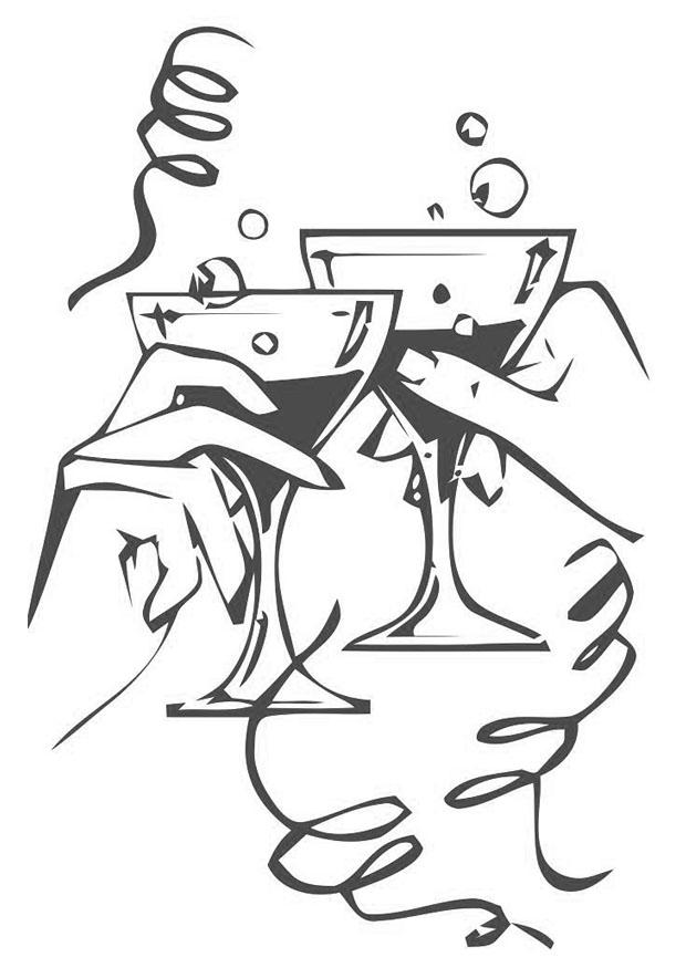 brindar Dibujo para colorear brindar